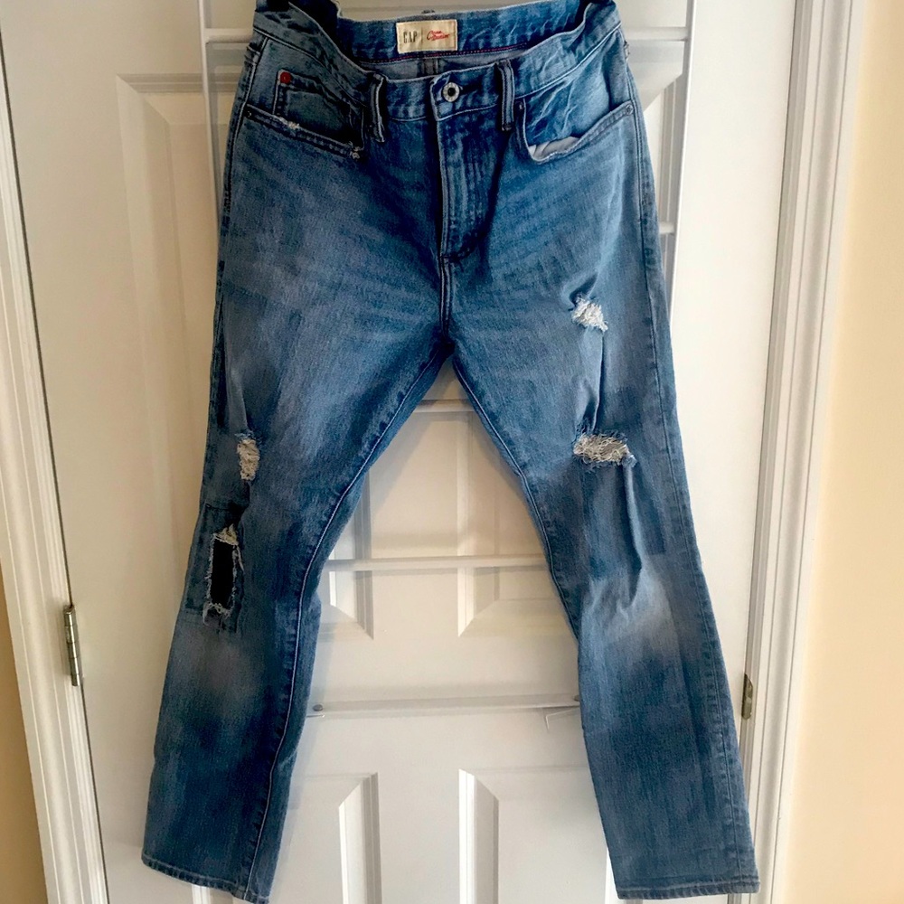 Gap Skinny Cone Denim with Distressing